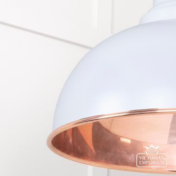 Harlow Pendant Light In Smooth Copper With Birch Exterior 49501sbi 4 L