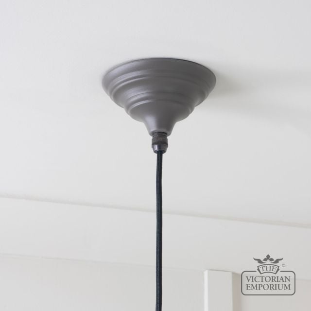 Harlow Pendant Light In Smooth Copper With Bluff Exterior 49501sbl 5 L