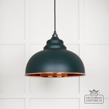 Harlow Pendant Light In Smooth Copper With Dingle Exterior 49501sdi 1 L