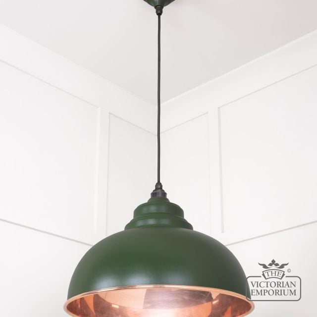 Harlow Pendant Light In Smooth Copper With Heath Exterior 49501sh 2 L