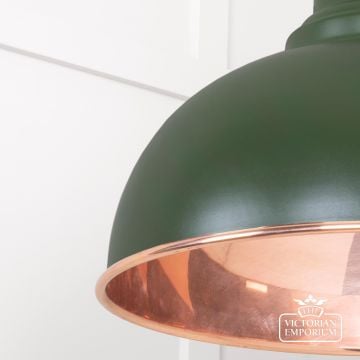 Harlow Pendant Light In Smooth Copper With Heath Exterior 49501sh 4 L