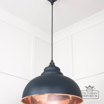 Harlow Pendant Light In Smooth Copper With Soot Exterior 49501sso 2 L