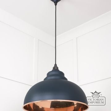 Harlow Pendant Light In Smooth Copper With Soot Exterior 49501sso 3 L
