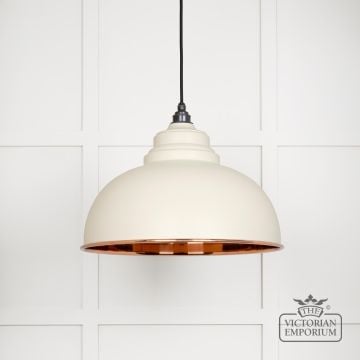 Harlow Pendant Light In Smooth Copper With Teasel Exterior 49501ste 1 L