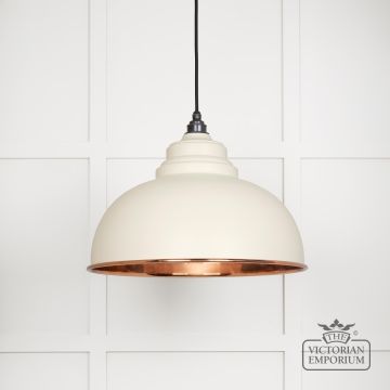 Harlow Pendant Light In Smooth Copper With Teasel Exterior 49501ste Main L