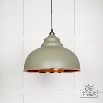 Harlow Pendant Light In Smooth Copper With Tump Exterior 49501stu 1 L