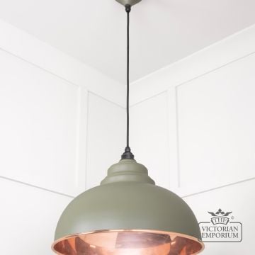 Harlow Pendant Light In Smooth Copper With Tump Exterior 49501stu 2 L