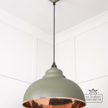 Harlow Pendant Light In Smooth Copper With Tump Exterior 49501stu 3 L