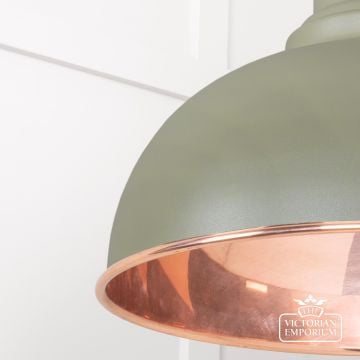 Harlow Pendant Light In Smooth Copper With Tump Exterior 49501stu 4 L
