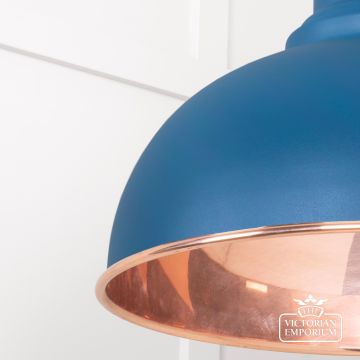 Harlow Pendant Light In Smooth Copper With Upstream Exterior 49501su 4 L