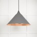 Hockliffe pendant light in Bluff and hammered copper 49503bl 1 l