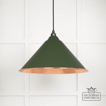 Hockliffe Pendant Light In Heath And Hammered Copper 49503h 1 L