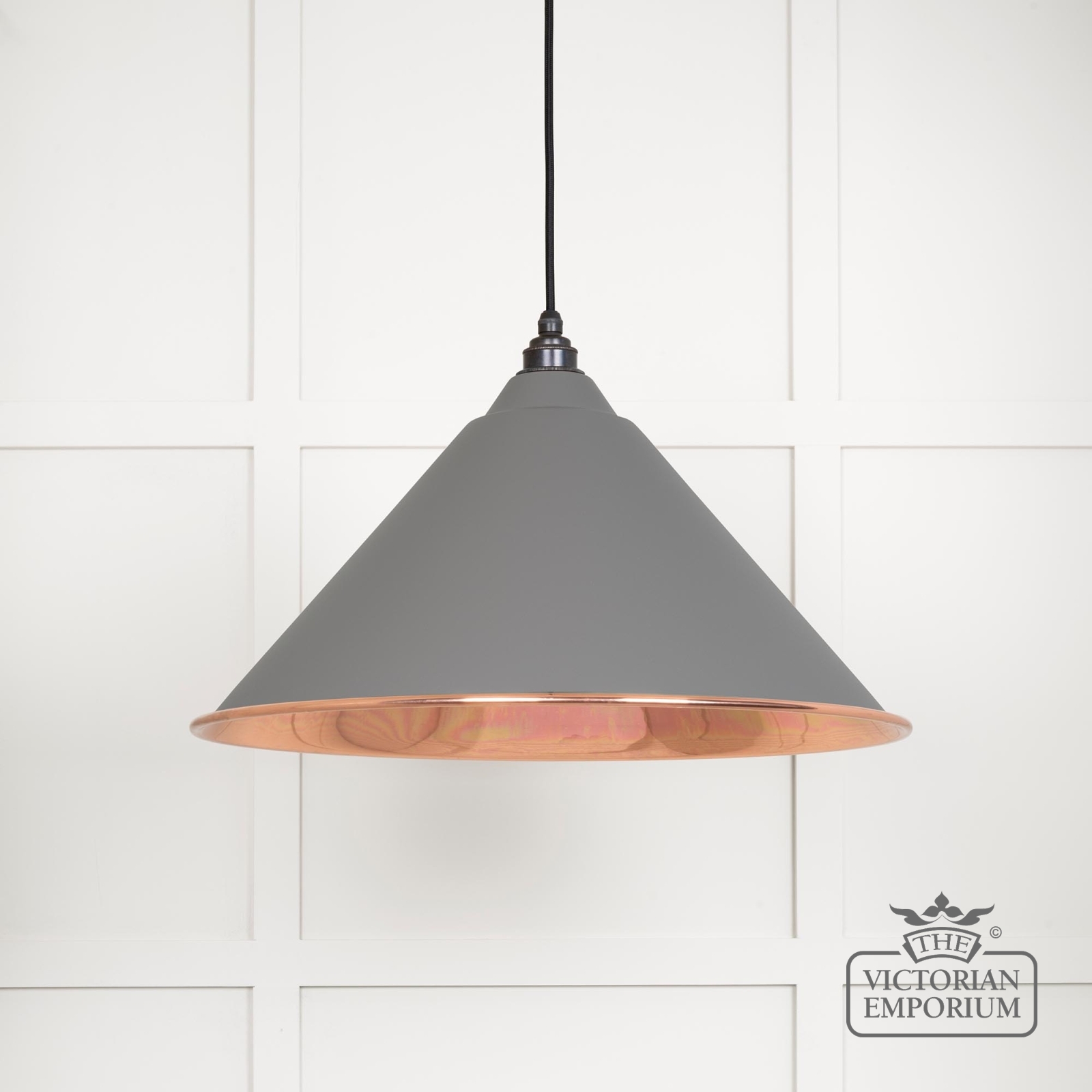 Hockliffe Pendant Light in Bluff and Smooth Copper