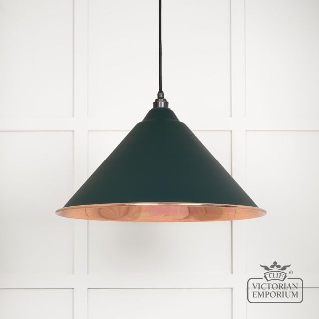 Hockliffe Pendant Light in Dingle and Smooth Copper