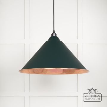 Hockliffe Pendant Light In Dingle And Smooth Copper 49503sdi 1 L