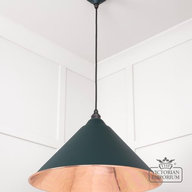 Hockliffe Pendant Light In Dingle And Smooth Copper 49503sdi 2 L