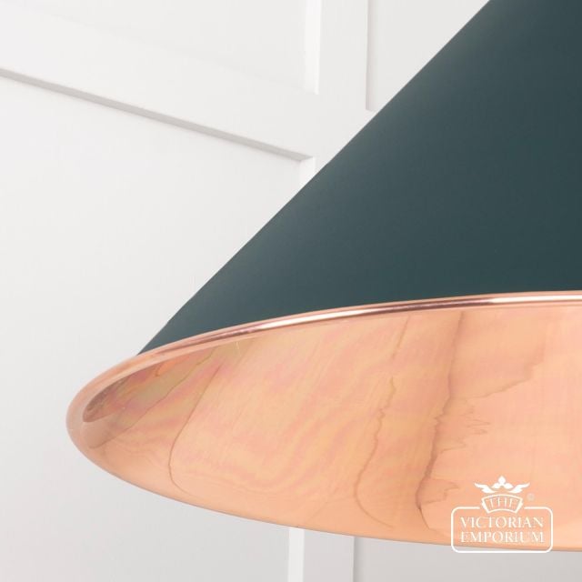 Hockliffe Pendant Light In Dingle And Smooth Copper 49503sdi 4 L