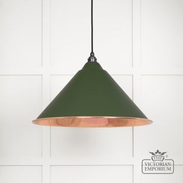 Hockliffe pendant in Heath and smooth copper