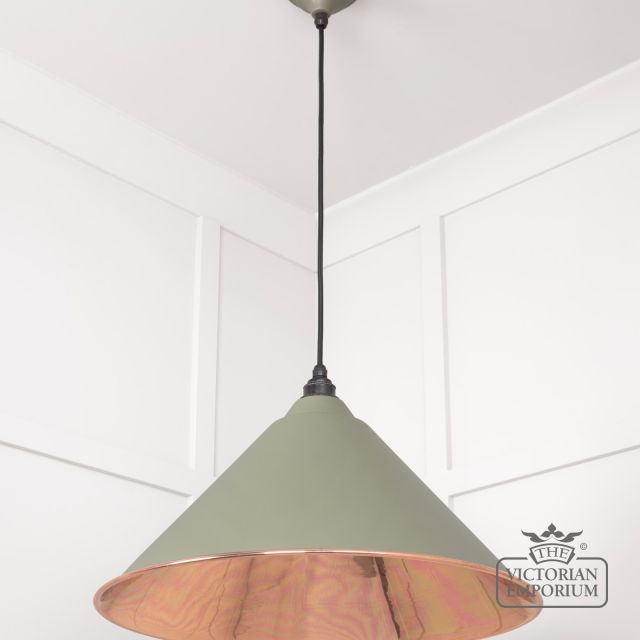 Hockliffe Pendant Light In Tump And Smooth Copper 49503stu 3 L