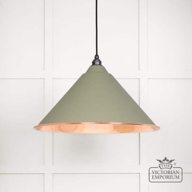 Hockliffe Pendant Light In Tump And Smooth Copper 49503stu Main L