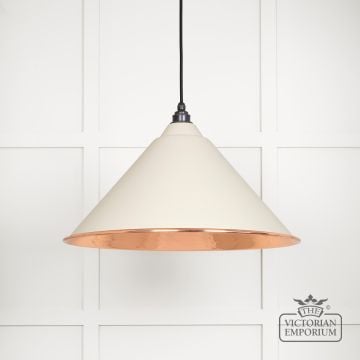 Hockliffe Pendant Light In Teasel And Hammered Copper 49503te 1 L