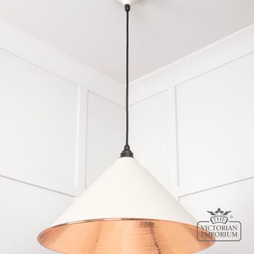 Hockliffe Pendant Light In Teasel And Hammered Copper 49503te 2 L