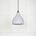 Brindle pendant light in birch with nickel interior 49504bi 1 l