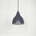 Brindle pendant light in Slate with nickel interior 49504sl 1 l