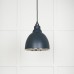 Brindle pendant light in Soot with nickel interior 49504so 1 l