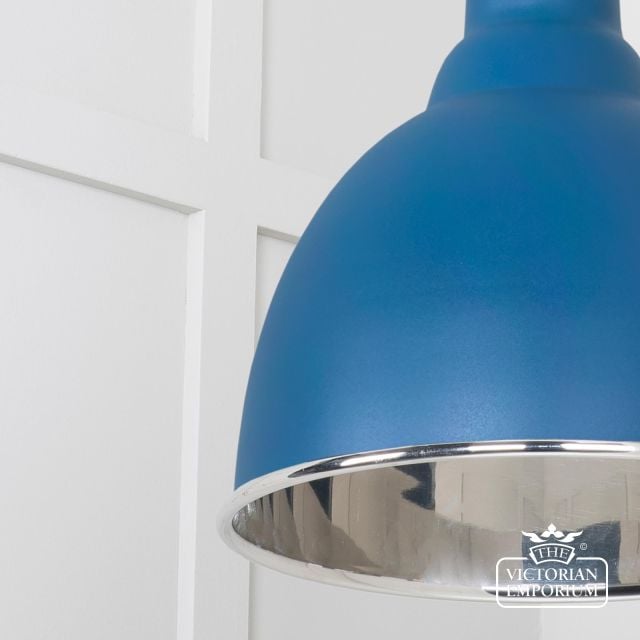 Brindle Pendant Light In Upstream With Nickel Interior 49504u 4 L