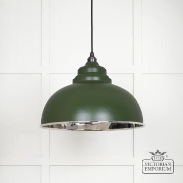 Harlow Pendant Light In Smooth Nickel With Heath Exterior 49505h 1 L