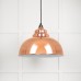 Harlow pendant light in smooth copper with white gloss interior49508 1 l