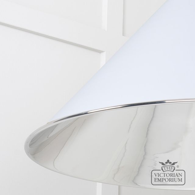 Hockliffe Pendant Light In Smooth Nickel And Birch Exterior 49506bi 4 L