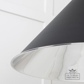 Hockliffe Pendant Light In Smooth Nickel And Black Exterior 49506eb 4 L