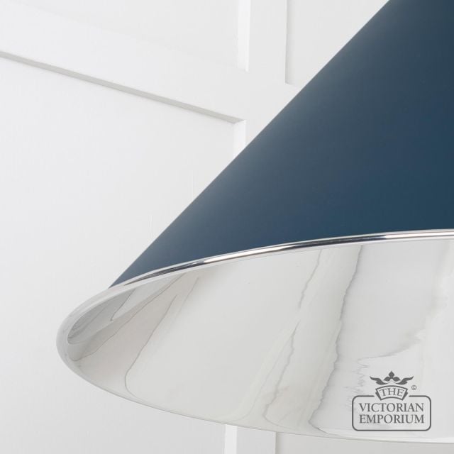 Hockliffe Pendant Light In Smooth Nickel And Dusk Exterior 49506du 4 L