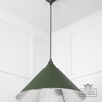 Hockliffe Pendant Light In Smooth Nickel And Heath Exterior 49506h 2 L