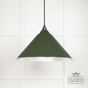 Hockliffe Pendant Light In Smooth Nickel And Heath Exterior 49506h Main L