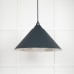 Hockliffe pendant light in smooth nickel and Soot exterior 49506so 1 l