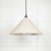 Hockliffe pendant light in smooth nickel and Teasel exterior 49506te 1 l