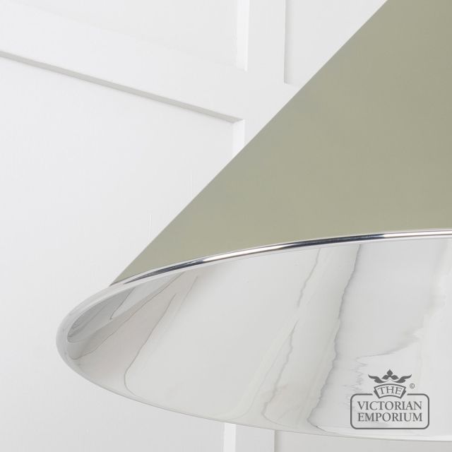 Hockliffe Pendant Light In Smooth Nickel And Tump Exterior 49506tu 4 L