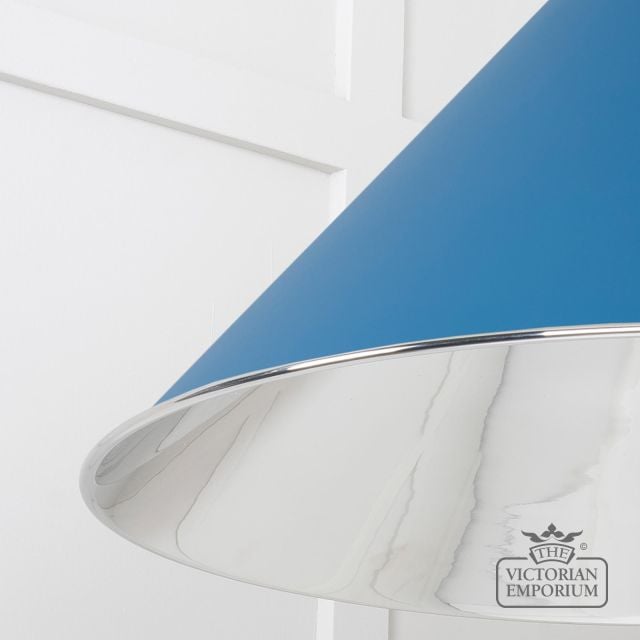 Hockliffe Pendant Light In Smooth Nickel And Upstream Exterior 49506u 4 L