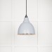 Brindle pendant light in Birch with white gloss interior 49507bi 1 l