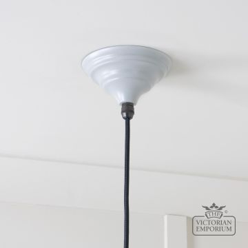 Brindle Pendant Light In Birch With White Gloss Interior 49507bi 5 L