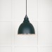 Brindle pendant light in Dingle with white gloss interior 49507di 1 l