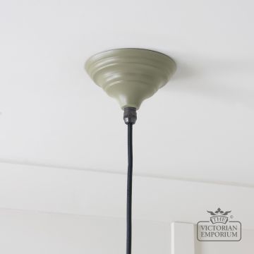 Brindle Pendant Light In Tump With White Gloss Interior 49507tu 5 L