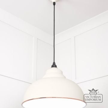 Harlow Pendant Light In Teasel With White Gloss Interior 49508te 2 L