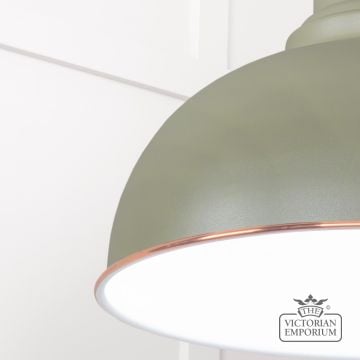 Harlow Pendant Light In Tump With White Gloss Interior 49508tu 4 L