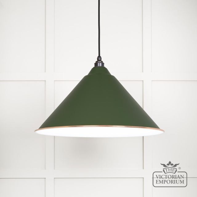 Hockliffe Pendant Light In Heath And White Gloss Interior 49510h Main L