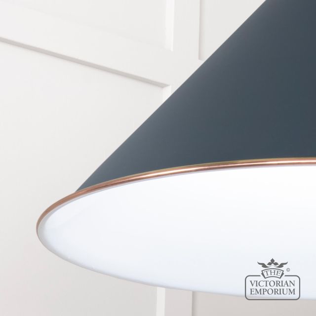 Hockliffe Pendant Light In Soot And White Gloss Interior 49510so 4 L