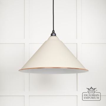 Hockliffe Pendant Light In Teasel And White Gloss Interior 49510te 1 L